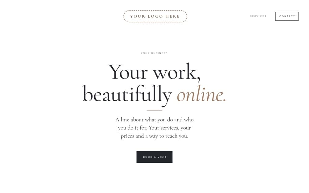 A website with your logo here