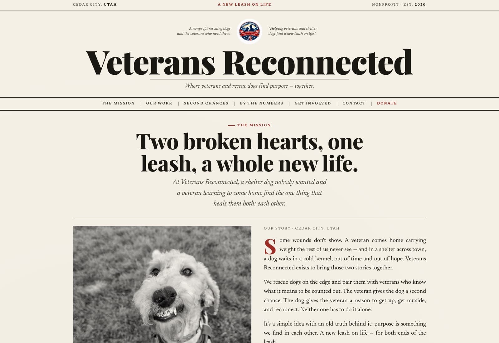 Veterans Reconnected, website by 28th & Vine